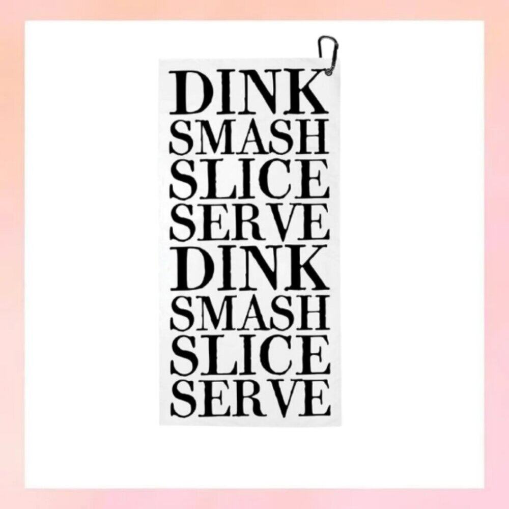 "Dink Smash Slice" Pickleball Sport Towel